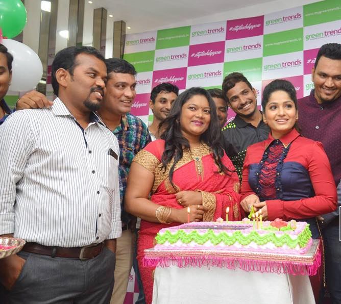 Madhavi Latha Stills At Green Trends Inauguration
