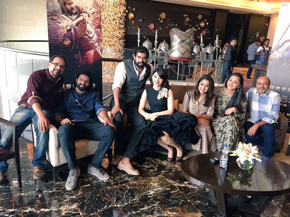 Prabhas, Rana Daggubati, Anushka Shetty, Tamannaah, Ramya Krishnan dazzle at the Baahubali - The Beginning promotions in China.