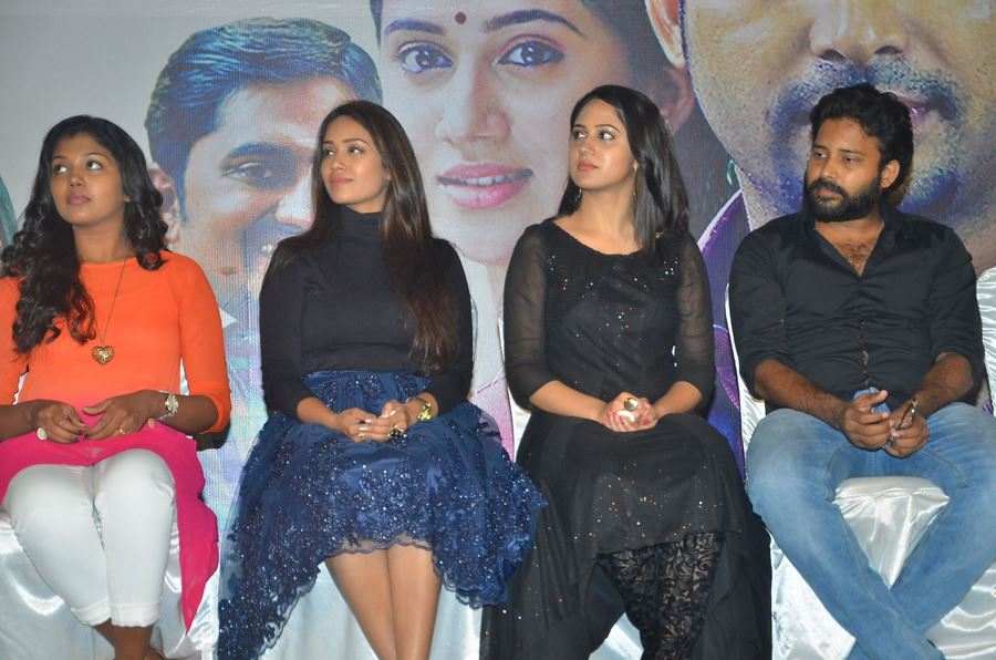 Oru Naal Koothu Movie Press Meet Stills Nivetha Pethuraj, Mia George, Riythvika, Dinesh