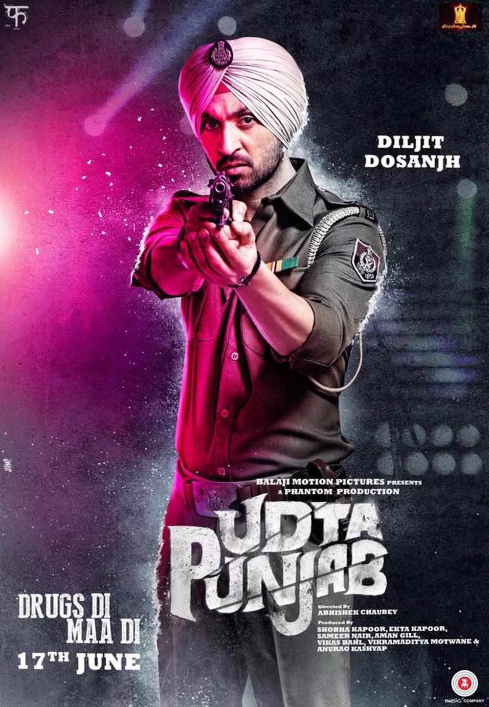 Udta Punjab Poster starring Diljit Dosanjh