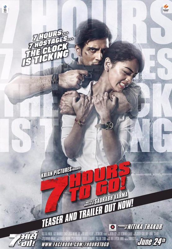 7 Hours to Go Hindi Movie Posters starring Shiv Pandit, Sandeepa Dhar