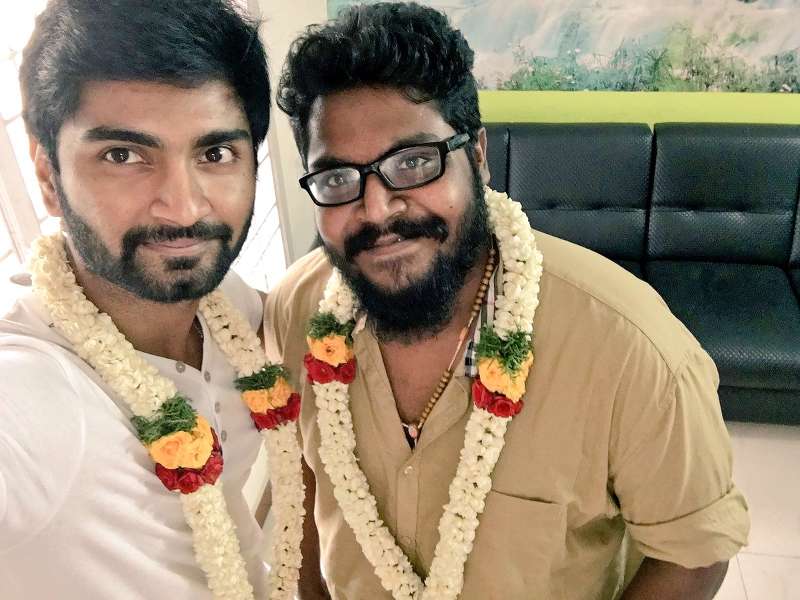 Actor Atharvaa with Director Ajay Gnanamuthu