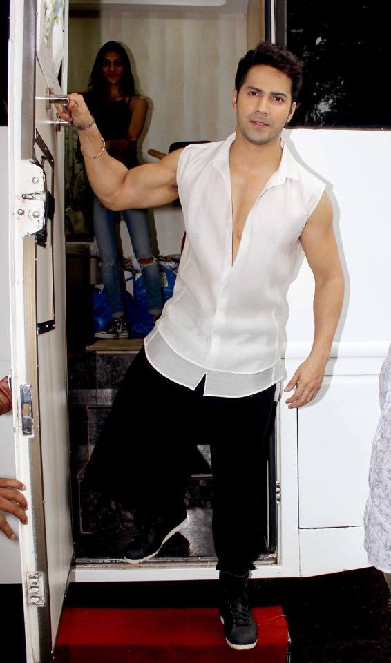  John Abraham and Varun Dhawan stills from the sets of Dishoom