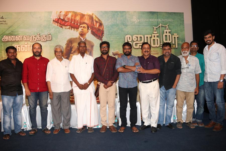Joker Success Meet Stills - Guru Somsundaram, Lingusamy, Sean Rolden