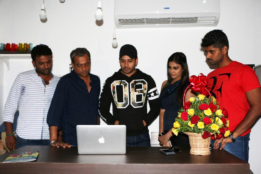 Ennodu Vilayadu Tamil Movie Motion Poster Launch Stills | Bharath, Gautham Menon. Kadhir, Chandini Tamilarasan