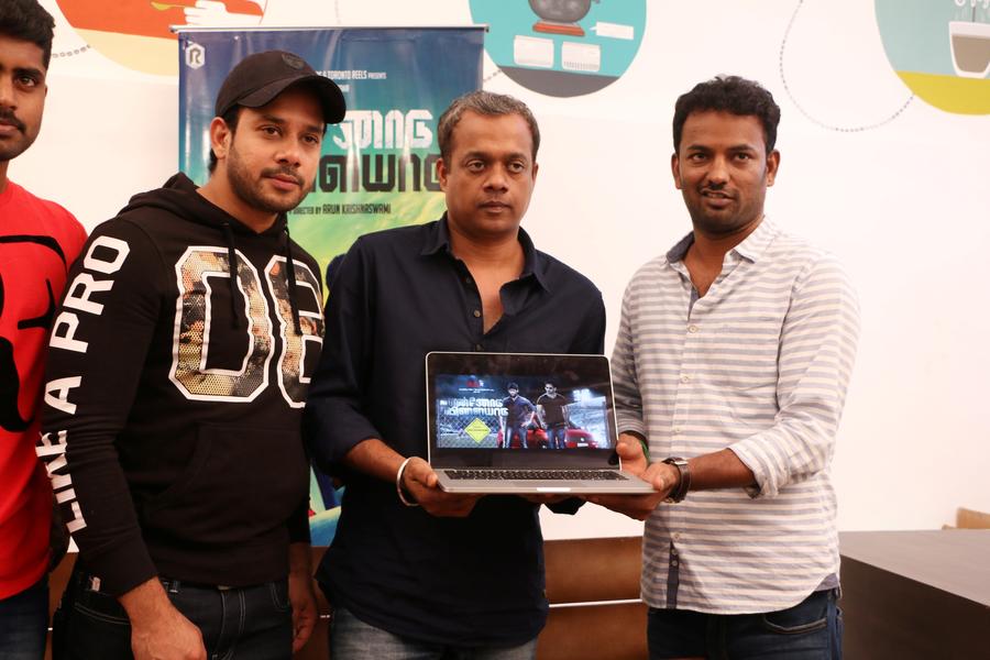 Ennodu Vilayadu Tamil Movie Motion Poster Launch Stills | Bharath, Gautham Menon