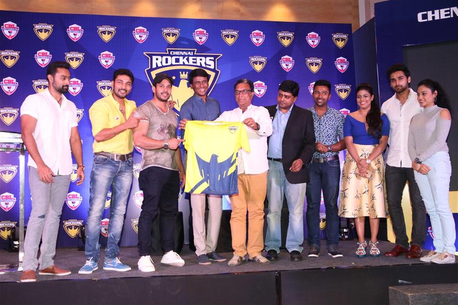 Chennai Rockers Team launch stills | Bharath, Amitash Pradhaan, Prasanna, Shanthanu Bhagyaraj, Vaibhav, Gayathri, Ineya and Rupa Manjari