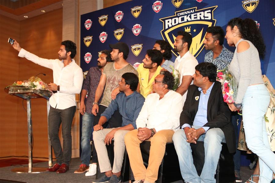 Chennai Rockers Team launch stills | Nassar, Bharath, Amitash Pradhaan, Prasanna, Shanthanu Bhagyaraj, Vaibhav, Gayathri, Ineya and Rupa Manjari