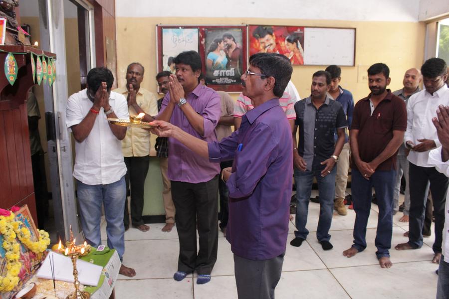 Dhansika’s upcoming film “Rani” pooja stills
