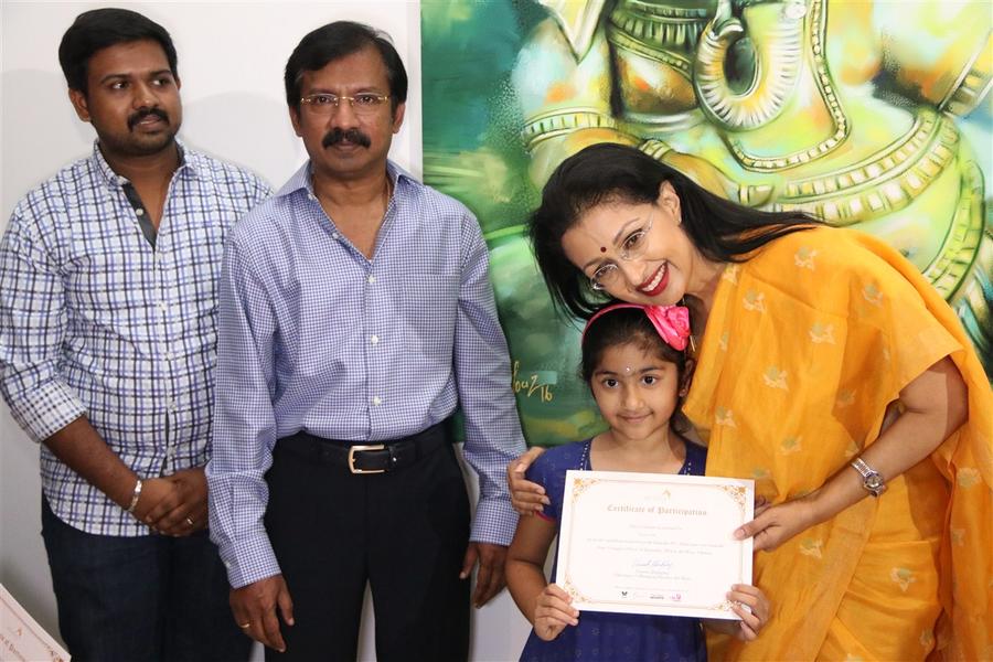 The participants of Ganesh 365 art exhibition were honoured by Gautami