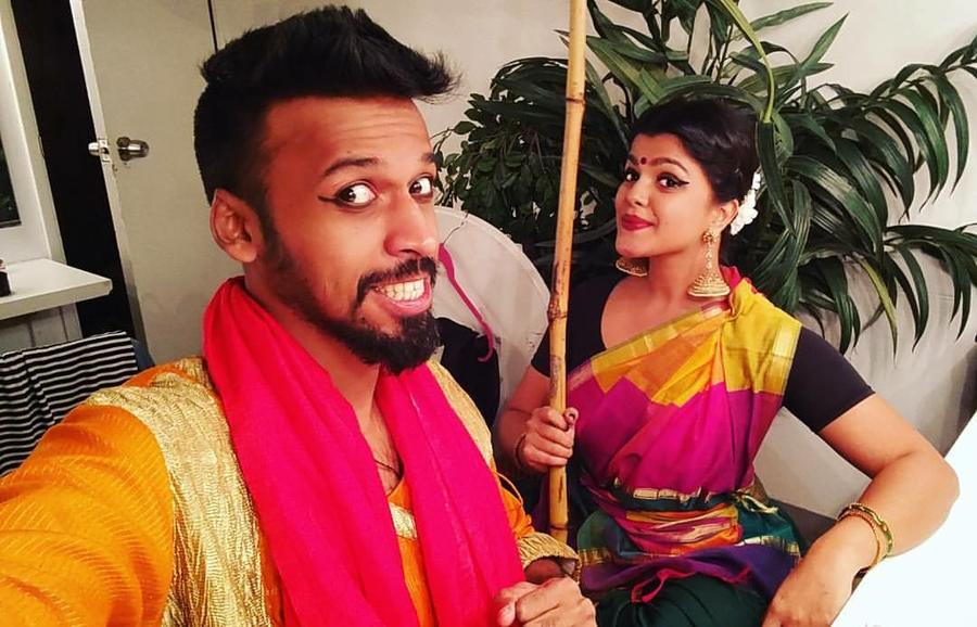 Pooja Devariya and Mathivanan Rajendran Hollywood Journey Stills