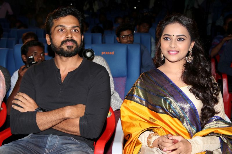 Karthi, Sri Divya at Kashmora Audio Launch