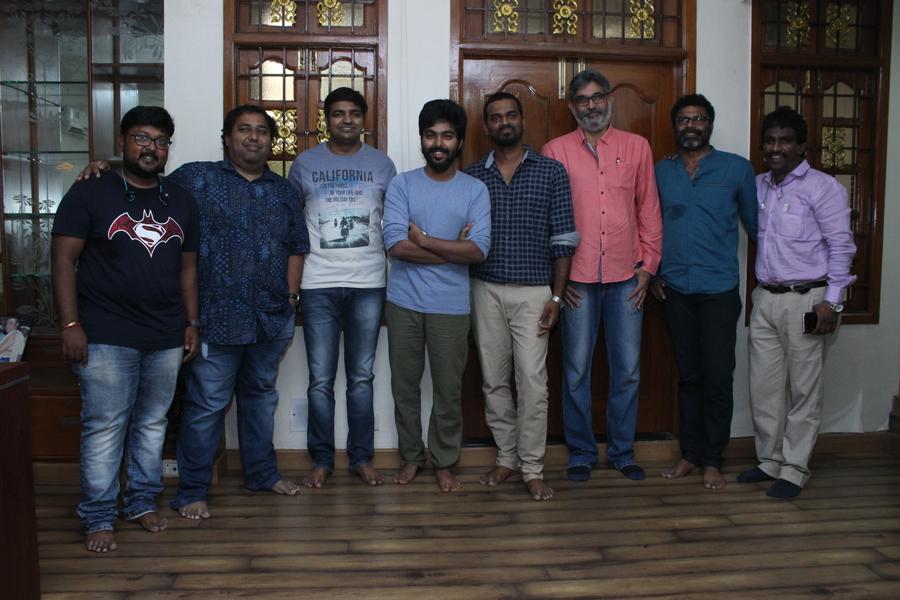  4G Tamil Movie Pooja Stills | Producer C. V. Kumar, G. V. Prakash Kumar, Sathish, Director Venkat Pakkar