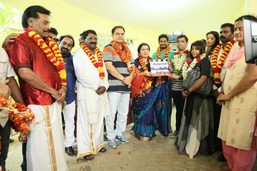 Nagesh Thiraiyarangam Movie Pooja Stills | Aari, Ashna Zaveri, Director Mohamad Issack