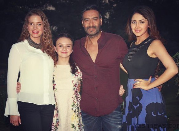 Shivaay Team during a press conference to promote their upcoming film \"Shivaay\" in New Delhi