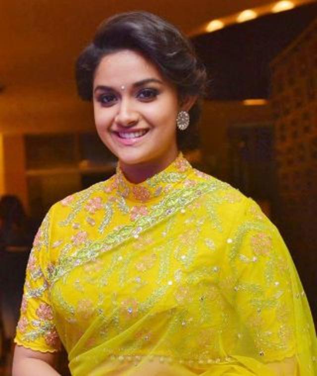 Keerthy Suresh at Remo Telugu Audio Launch