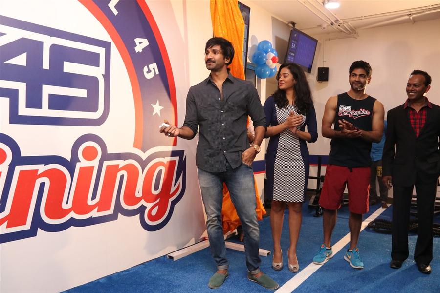 Actor Aadhi and Actress Gayathrie inaugurated the new fitness centre 'F45'