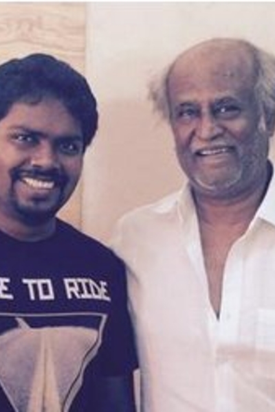 Pa. Ranjit with Rajinikanth