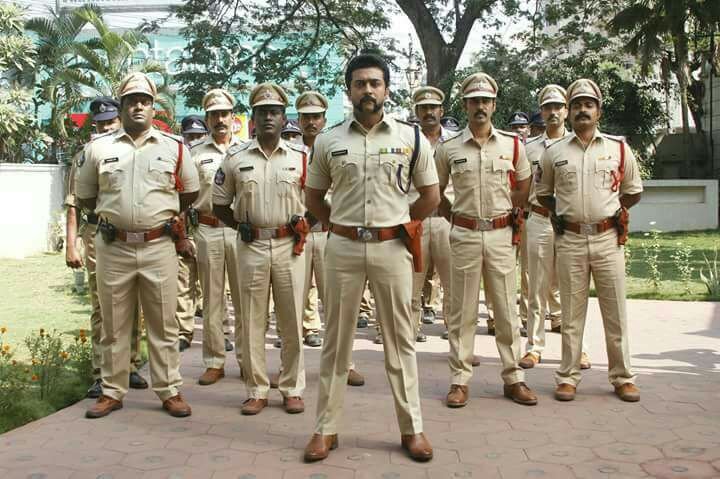 Suriya, Krish and Robo Shankar from S3 aka Singam 3