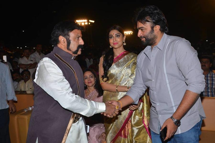 Nandamuri Balakrishna, Naara Rohith, Shriya Saran, Hema Malini at Gautamiputra Satakarni Audio Launch