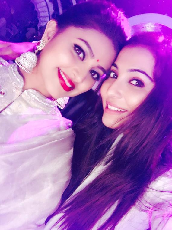 Parvathy Nair, Sneha On the sets of Dance Jodi Dance