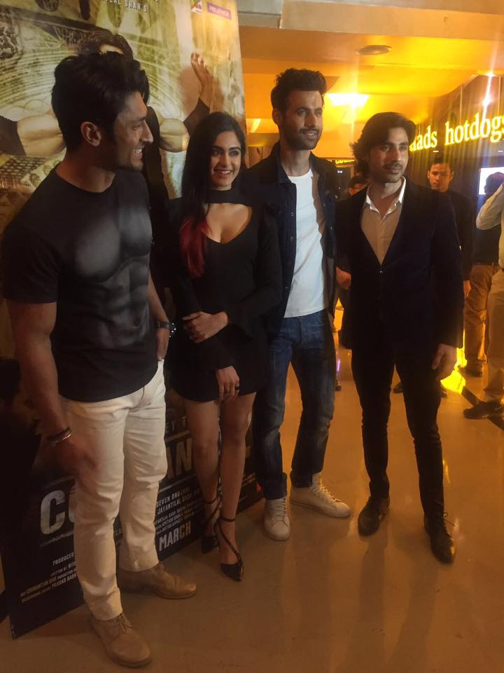 Vidyut Jammwal, Adah Sharma, Freddy Daruwala at Commando 2 trailer launch stills