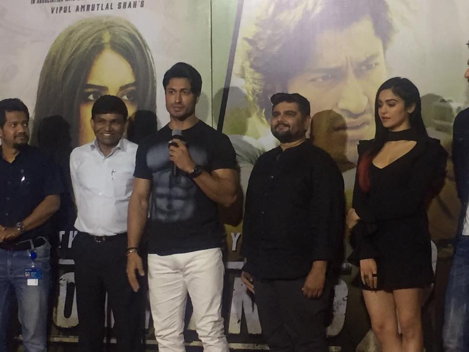 Vidyut Jammwal, Adah Sharma, Director Deven Bhojani at Commando 2 trailer launch stills