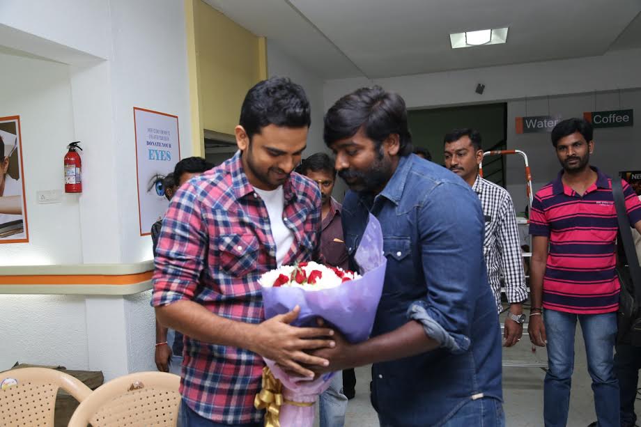 Nenjamellam Kadhal Movie Pooja Stills  | Ashok Selvan, Vijay Sethupathi