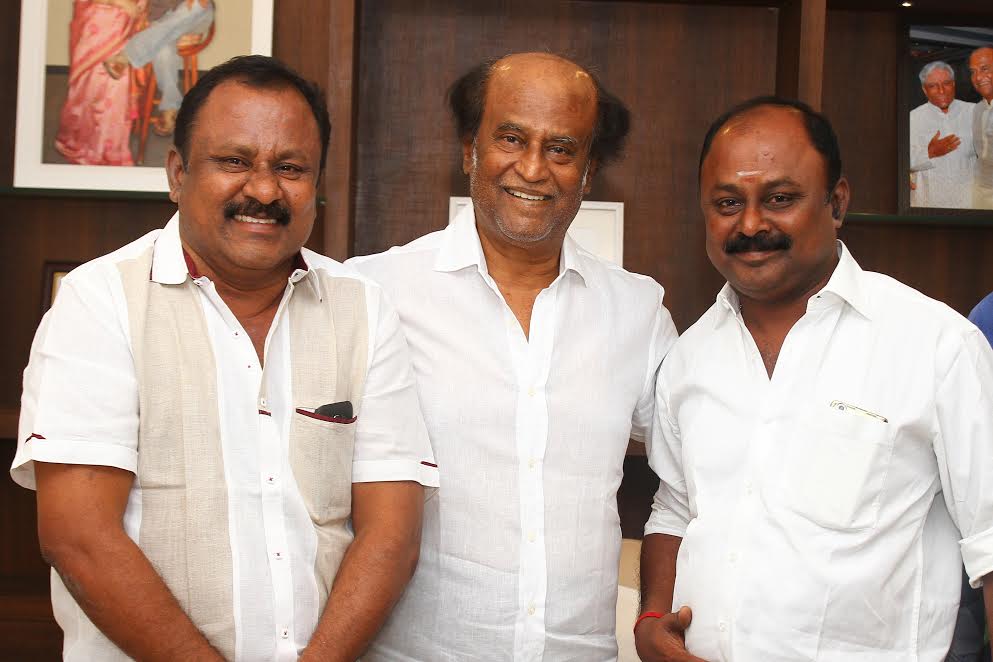 Mupparimanam Team with Superstar Rajinikanth