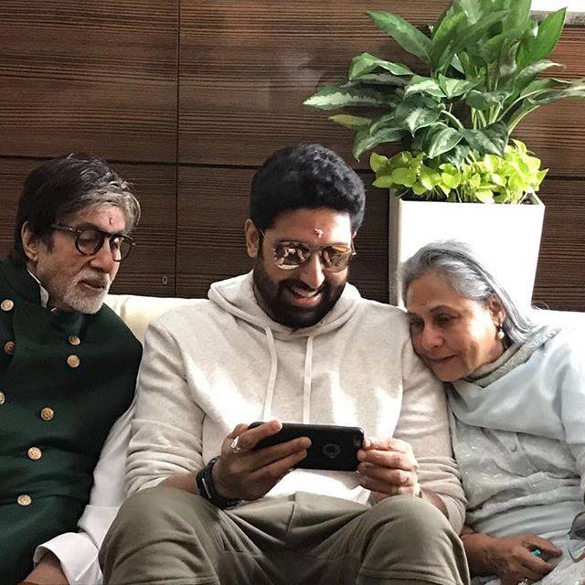 Amitabh Bachchan, Abhishek Bachchan, Jaya Bachchan