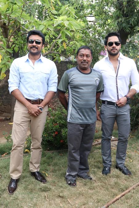 Suriya, Bharath & Rajakumaran in Kadugu Movie Audio Launch Stills