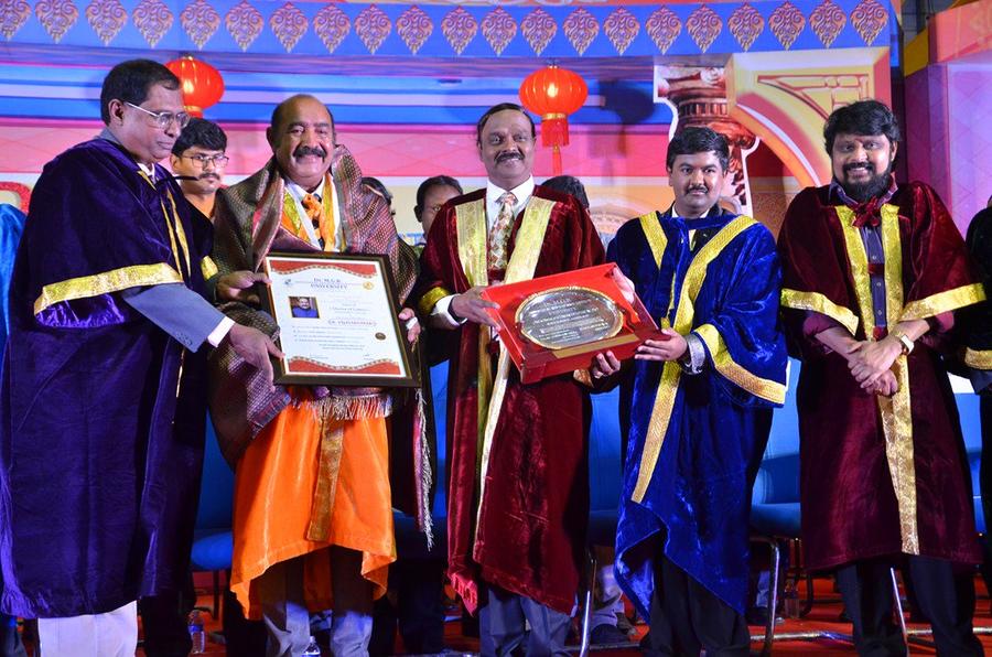 Stills Of Doctorate to Film Star Actor Vijayakumar & Director Vikraman by MGR Research & Educational University