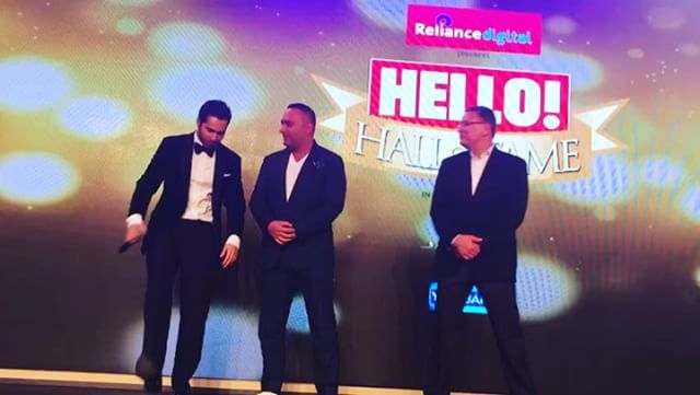 Varun Dhawan at the HELLO Hall Of Fame Awards 2017