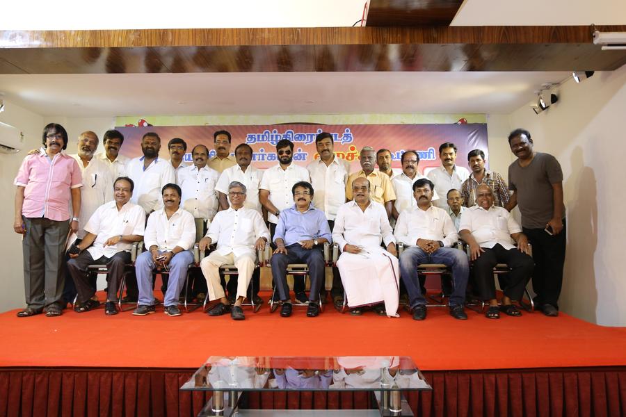 Tamil Film Producer Council Election Manifesto Of Ezhuchi Ani and Press Meet Stills | Director A L Alagappan, Director S A Chandrasekhar, Chitra Lakshmanan