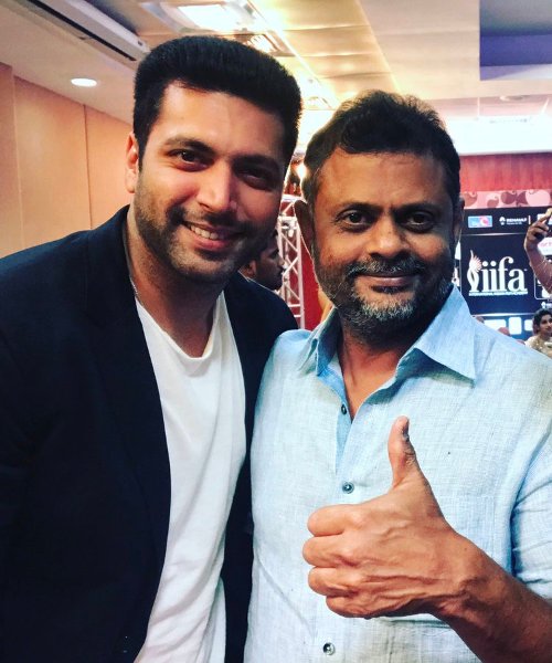 Jayam Ravi with Cinematographer Tirru