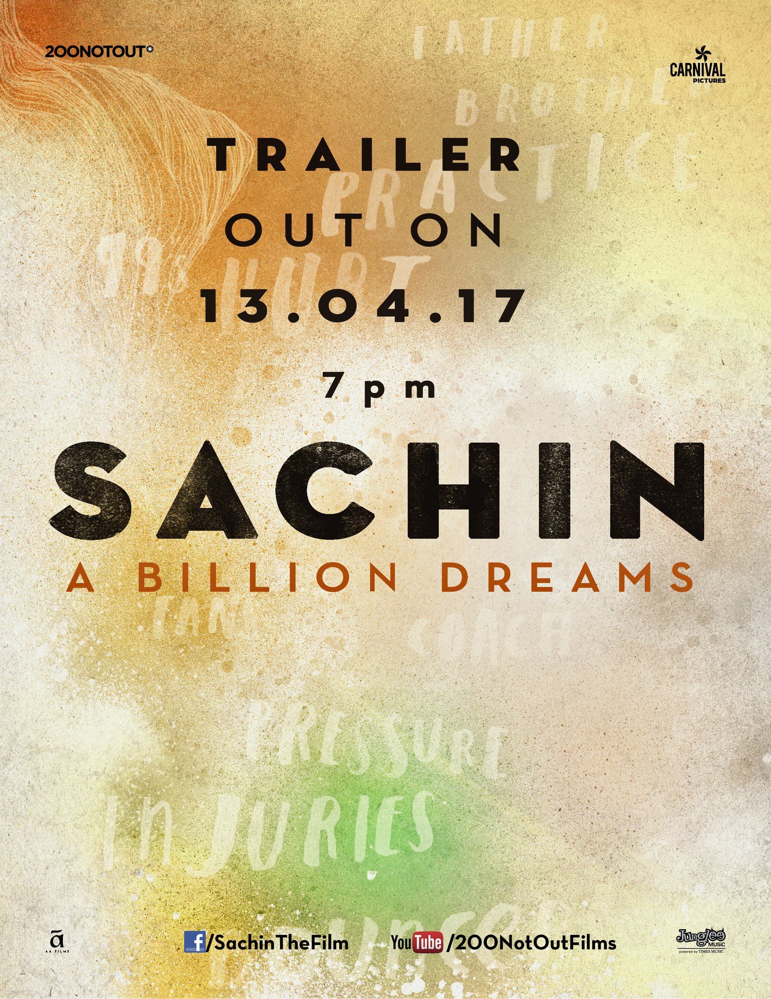 Sachin: A Billion Dreams Trailer Release date poster