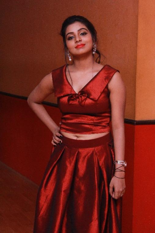 Actress Anisha Xavier At Pichuva Kaththi Movie Audio Launch Stills