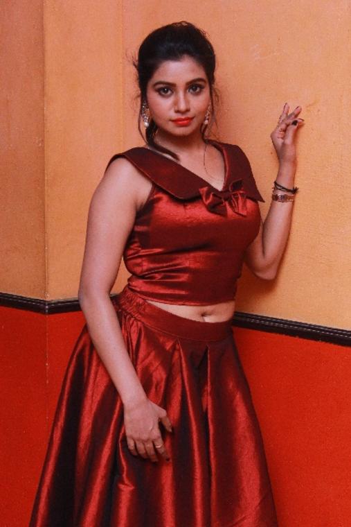 Actress Anisha Xavier At Pichuva Kaththi Movie Audio Launch Stills