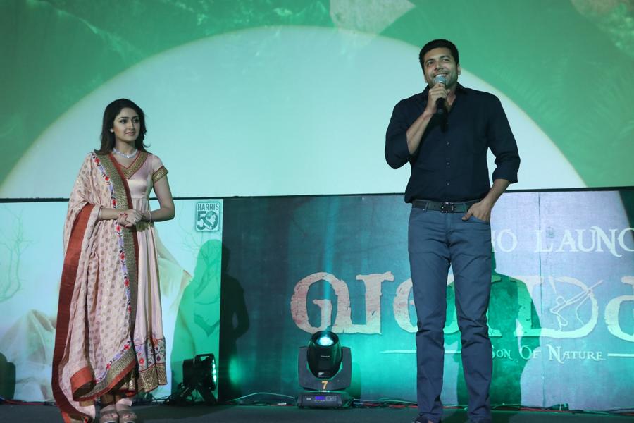 Jayam Ravi, Sayyeshaa Saigal at Vanamagan Audio Launch