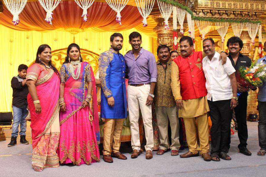 Vishal at FEFSI Vijayan Master Son's Wedding Reception