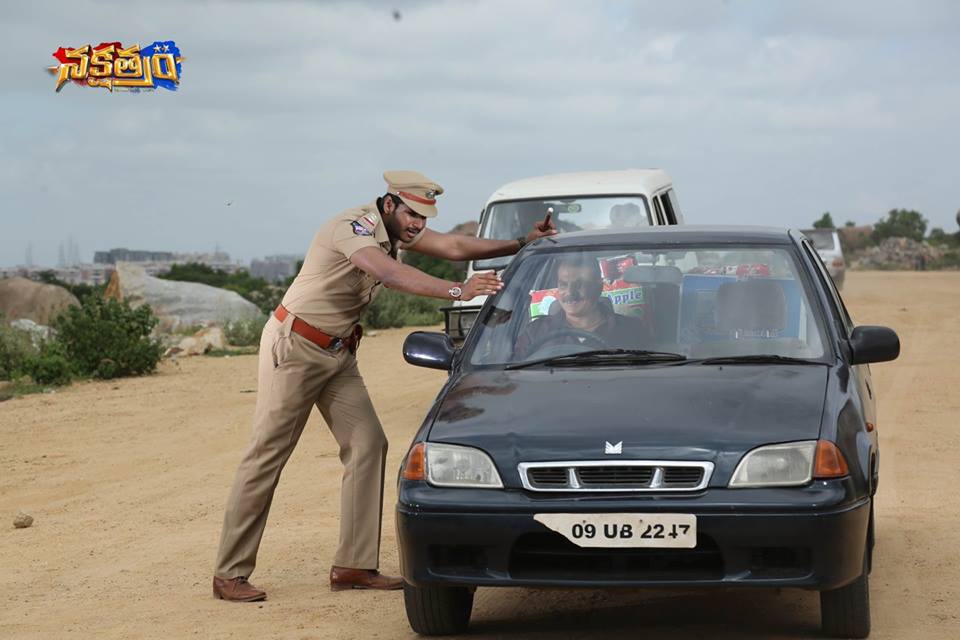Sundeep Kishan from the sets of Nakshatram