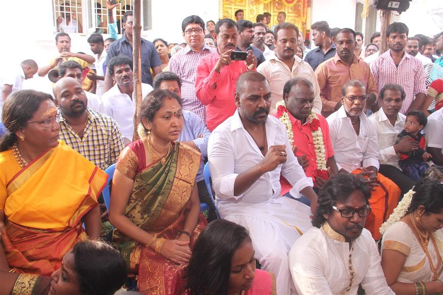 Raghava Lawrence Open Temple for His Living Mother Stills