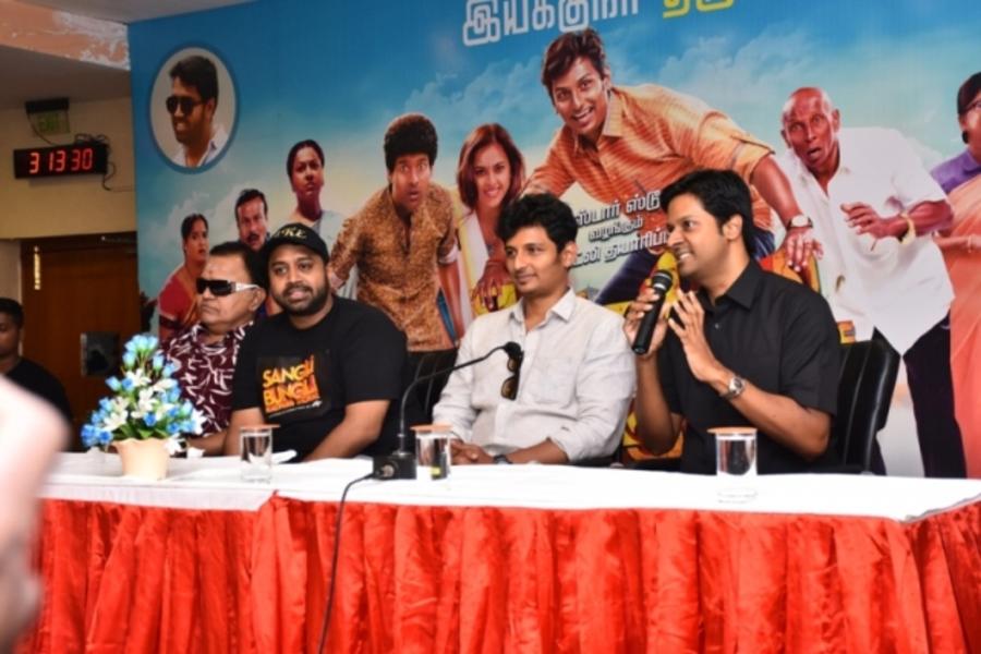Sangili Bungili Kadhava Thorae team in Madurai for promotions
