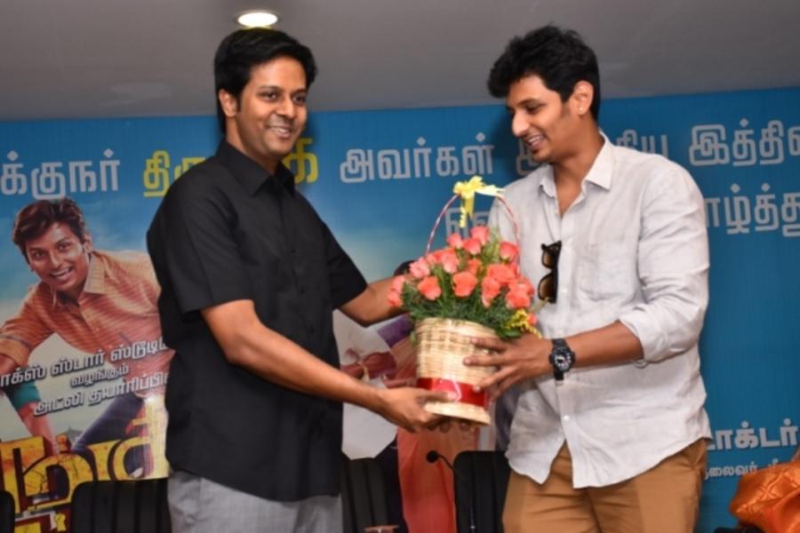 Sangili Bungili Kadhava Thorae team in Madurai for promotions