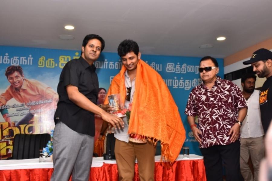 Sangili Bungili Kadhava Thorae team in Madurai for promotions
