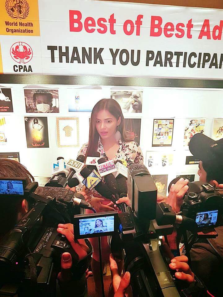 Neetu Chandra At Fight Against Tobacco Press Conference 2017