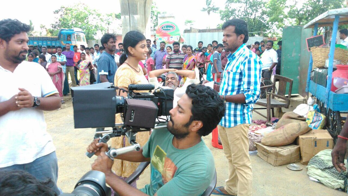 Rubaai Tamil Movie Working Stills |  Chandran, Anandhi and Anbazhagan