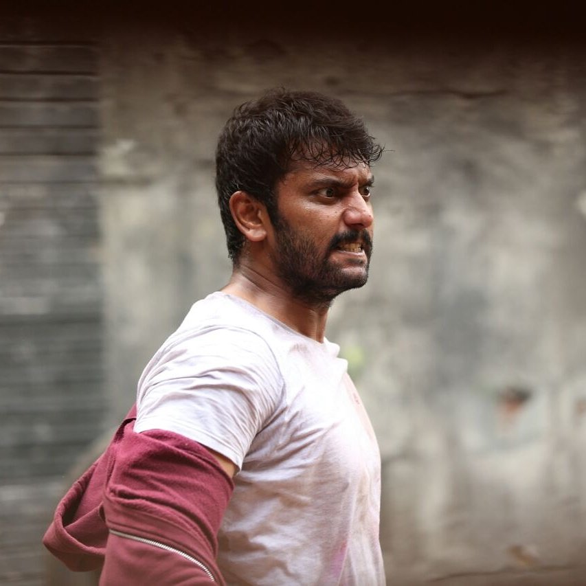 Arulnithi was shooting in Chennai streets
