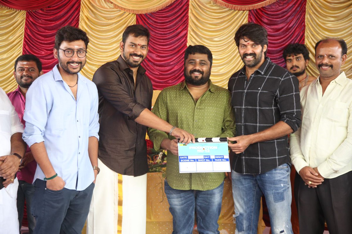 GajiniKanth new movie launch stills.  