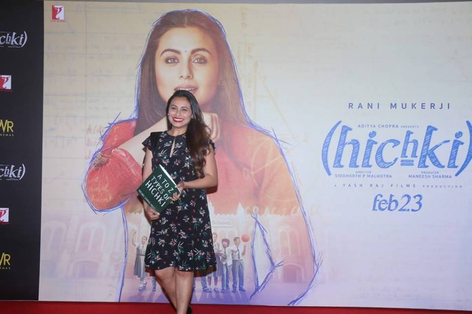 RaniMukerji at Hichki Trailer Launch pictures.